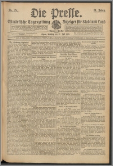 Die Presse 1913, Jg. 31, Nr. 174 Zweites Blatt, Drittes Blatt, Viertes Blatt