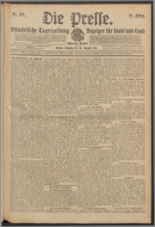 Die Presse 1913, Jg. 31, Nr. 186 Zweites Blatt, Drittes Blatt, Viertes Blatt, Fünftes Blatt