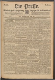 Die Presse 1913, Jg. 31, Nr. 189 Zweites Blatt, Drittes Blatt