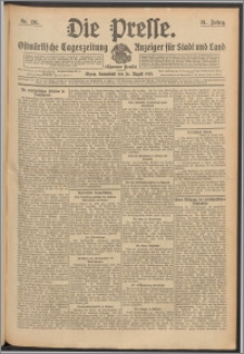 Die Presse 1913, Jg. 31, Nr. 191 Zweites Blatt, Drittes Blatt