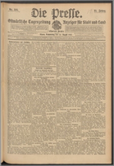 Die Presse 1913, Jg. 31, Nr. 195 Zweites Blatt, Drittes Blatt
