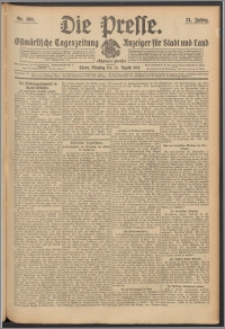 Die Presse 1913, Jg. 31, Nr. 199 Zweites Blatt, Drittes Blatt