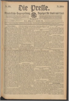 Die Presse 1913, Jg. 31, Nr. 208 Zweites Blatt, Drittes Blatt, Viertes Blatt