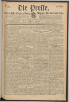 Die Presse 1913, Jg. 31, Nr. 211 Zweites Blatt, Drittes Blatt