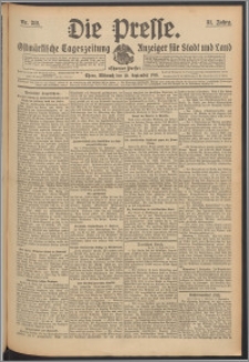 Die Presse 1913, Jg. 31, Nr. 212 Zweites Blatt, Drittes Blatt