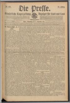 Die Presse 1913, Jg. 31, Nr. 213 Zweites Blatt, Drittes Blatt