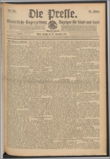 Die Presse 1913, Jg. 31, Nr. 214 Zweites Blatt, Drittes Blatt