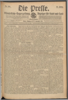 Die Presse 1913, Jg. 31, Nr. 216 Zweites Blatt, Drittes Blatt, Viertes Blatt, Fünftes Blatt