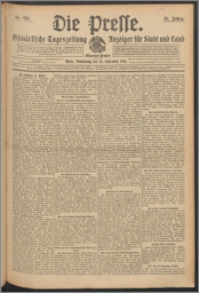 Die Presse 1913, Jg. 31, Nr. 219 Zweites Blatt, Drittes Blatt, Viertes Blatt