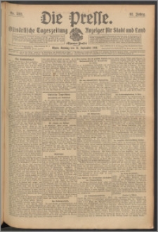 Die Presse 1913, Jg. 31, Nr. 222 Zweites Blatt, Drittes Blatt, Viertes Blatt, Fünftes Blatt