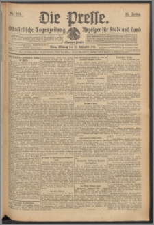 Die Presse 1913, Jg. 31, Nr. 224 Zweites Blatt, Drittes Blatt