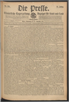 Die Presse 1913, Jg. 31, Nr. 225 Zweites Blatt, Drittes Blatt, Viertes Blatt