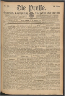 Die Presse 1913, Jg. 31, Nr. 227 Zweites Blatt, Drittes Blatt, Viertes Blatt