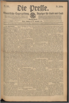 Die Presse 1913, Jg. 31, Nr. 228 Zweites Blatt, Drittes Blatt, Viertes Blatt, Fünftes Blatt