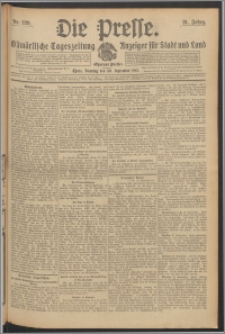 Die Presse 1913, Jg. 31, Nr. 229 Zweites Blatt, Drittes Blatt, Viertes Blatt
