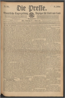 Die Presse 1913, Jg. 31, Nr. 231 Zweites Blatt, Drittes Blatt