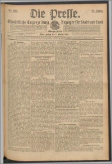 Die Presse 1913, Jg. 31, Nr. 232 Zweites Blatt, Drittes Blatt