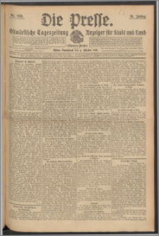 Die Presse 1913, Jg. 31, Nr. 233 Zweites Blatt, Drittes Blatt, Viertes Blatt