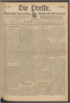 Die Presse 1913, Jg. 31, Nr. 245 Zweites Blatt, Drittes Blatt, Viertes Blatt