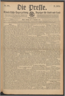Die Presse 1913, Jg. 31, Nr. 264 Zweites Blatt, Drittes Blatt, Viertes Blatt, Fünftes Blatt