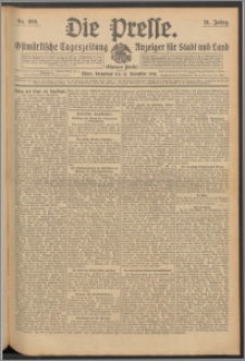 Die Presse 1913, Jg. 31, Nr. 269 Zweites Blatt, Drittes Blatt