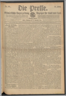 Die Presse 1913, Jg. 31, Nr. 271 Zweites Blatt, Drittes Blatt