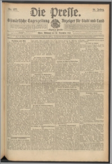 Die Presse 1913, Jg. 31, Nr. 277 Zweites Blatt, Drittes Blatt