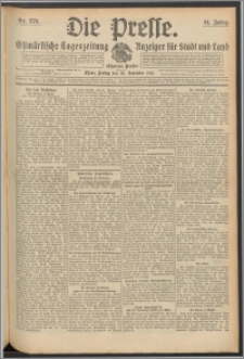 Die Presse 1913, Jg. 31, Nr. 279 Zweites Blatt, Drittes Blatt