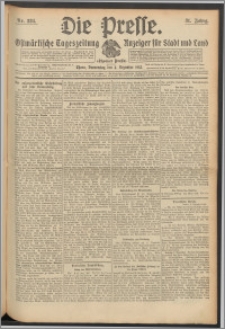 Die Presse 1913, Jg. 31, Nr. 284 Zweites Blatt, Drittes Blatt, Viertes Blatt