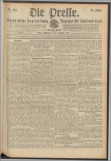 Die Presse 1913, Jg. 31, Nr. 289 Zweites Blatt, Drittes Blatt