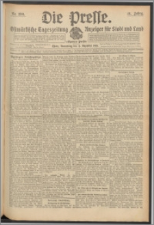 Die Presse 1913, Jg. 31, Nr. 290 Zweites Blatt, Drittes Blatt