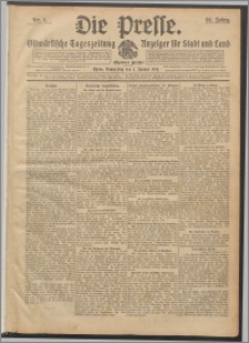 Die Presse 1914, Jg. 32, Nr. 1 Zweites Blatt, Drittes Blatt, Viertes Blatt