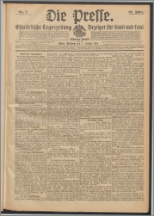 Die Presse 1914, Jg. 32, Nr. 5 Zweites Blatt, Drittes Blatt