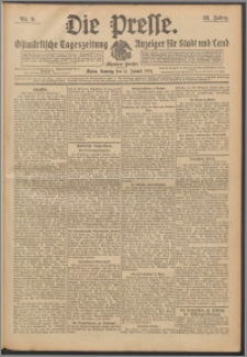 Die Presse 1914, Jg. 32, Nr. 9 Zweites Blatt, Drittes Blatt, Viertes Blatt