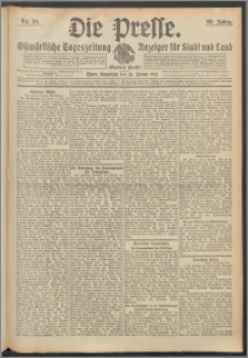 Die Presse 1914, Jg. 32, Nr. 20 Zweites Blatt, Drittes Blatt
