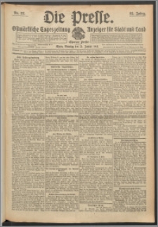 Die Presse 1914, Jg. 32, Nr. 22 Zweites Blatt, Drittes Blatt