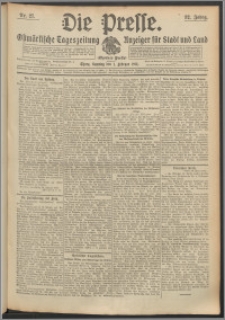 Die Presse 1914, Jg. 32, Nr. 27 Zweites Blatt, Drittes Blatt, Viertes Blatt