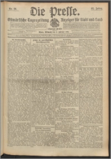 Die Presse 1914, Jg. 32, Nr. 29 Zweites Blatt, Drittes Blatt