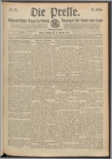 Die Presse 1914, Jg. 32, Nr. 39 Zweites Blatt, Drittes Blatt, Viertes Blatt