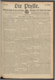 Die Presse 1914, Jg. 32, Nr. 45 Zweites Blatt, Drittes Blatt, Viertes Blatt