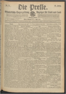 Die Presse 1914, Jg. 32, Nr. 77 Zweites Blatt, Drittes Blatt, Viertes Blatt
