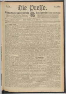 Die Presse 1914, Jg. 32, Nr. 78 Zweites Blatt, Drittes Blatt, Viertes Blatt