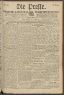 Die Presse 1914, Jg. 32, Nr. 80 Zweites Blatt, Drittes Blatt, Viertes Blatt