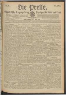 Die Presse 1914, Jg. 32, Nr. 81 Zweites Blatt, Drittes Blatt, Viertes Blatt