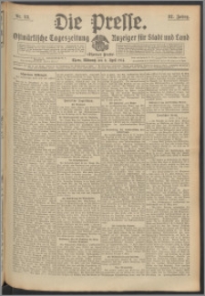 Die Presse 1914, Jg. 32, Nr. 83 Zweites Blatt, Drittes Blatt