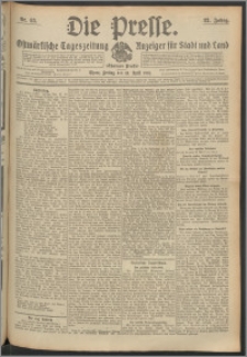 Die Presse 1914, Jg. 32, Nr. 85 Zweites Blatt, Drittes Blatt, Viertes Blatt