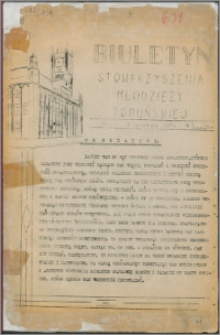 Biuletyn Stowarzyszenia Młodzieży Toruńskiej 1937, R. 1 nr 1
