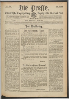 Die Presse 1914, Jg. 32, Nr. 186 Zweites Blatt