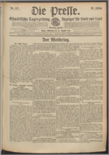 Die Presse 1914, Jg. 32, Nr. 187 Zweites Blatt