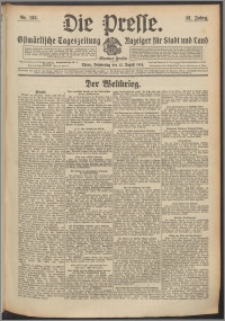 Die Presse 1914, Jg. 32, Nr. 188 Zweites Blatt